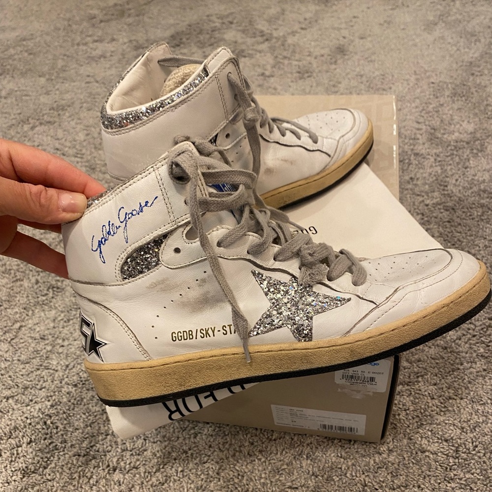 Women's Sky-Star with signature on the ankle and
Silver Glitter Inserts & Stars - Picture 2 of 8